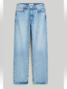Madewell Women’s High Rise The Curvy '90s Straight Light Wash Jean Sz 27